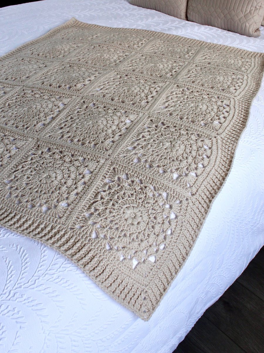 Lace Crochet Squares Blanket Pattern eBook product image (7)