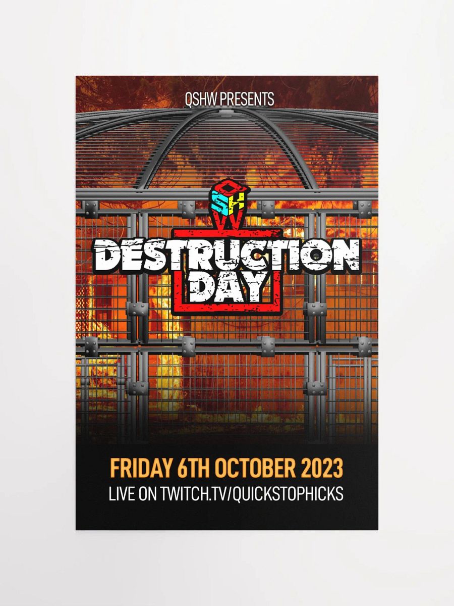 QSHW DESTRUCTION DAY COMMEMORATIVE POSTER product image (4)