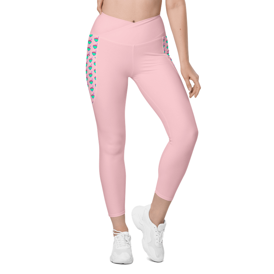 Noodle Crew Leggings! w/ Pockets! (Pink) product image (1)