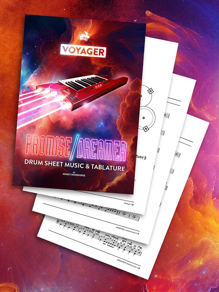 Voyager – PROMISE/DREAMER Drum Transcriptions product image (1)