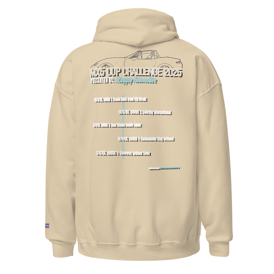 MX5 Cup Challenge Hoodie (White on Sand) product image (1)