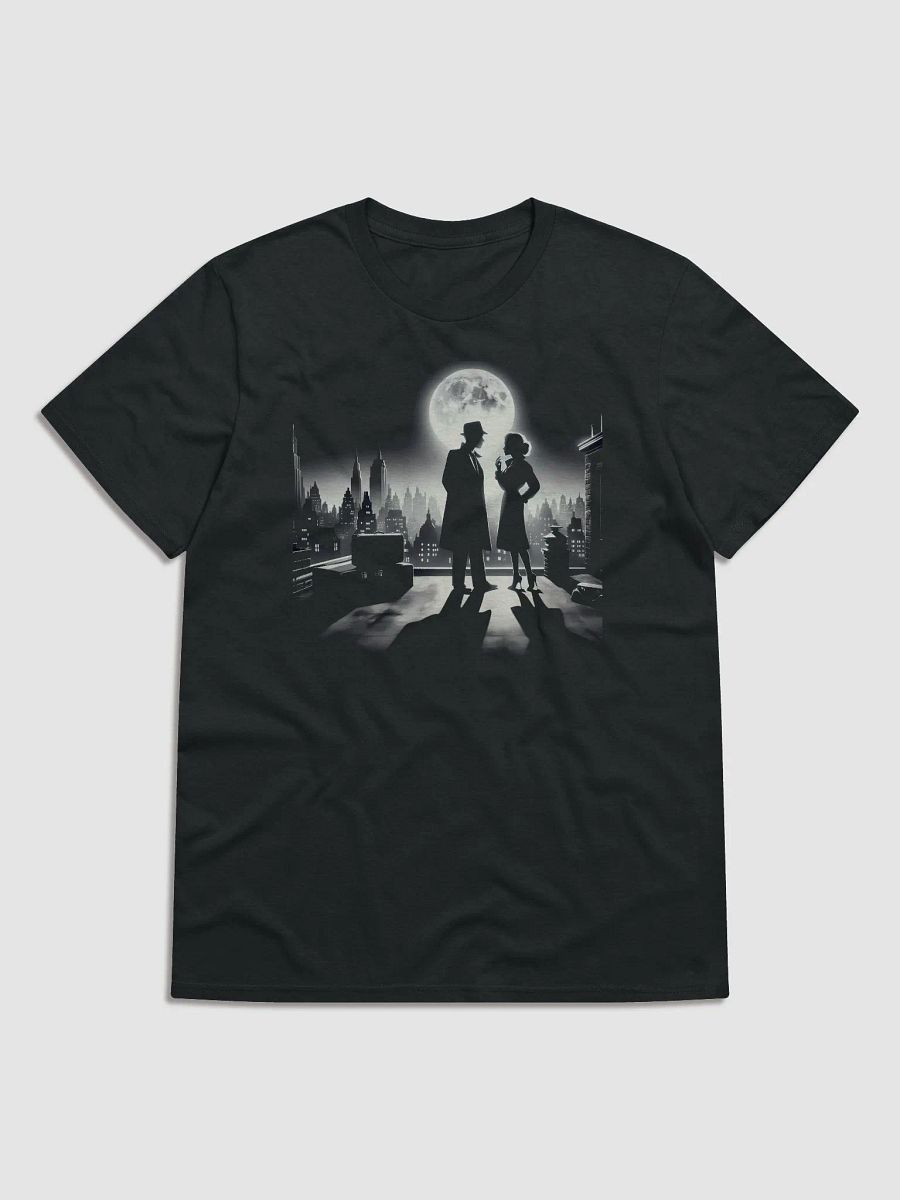 Moonlight Mischief: A Rooftop Rendezvous (Front Print Womens Tee) product image (1)