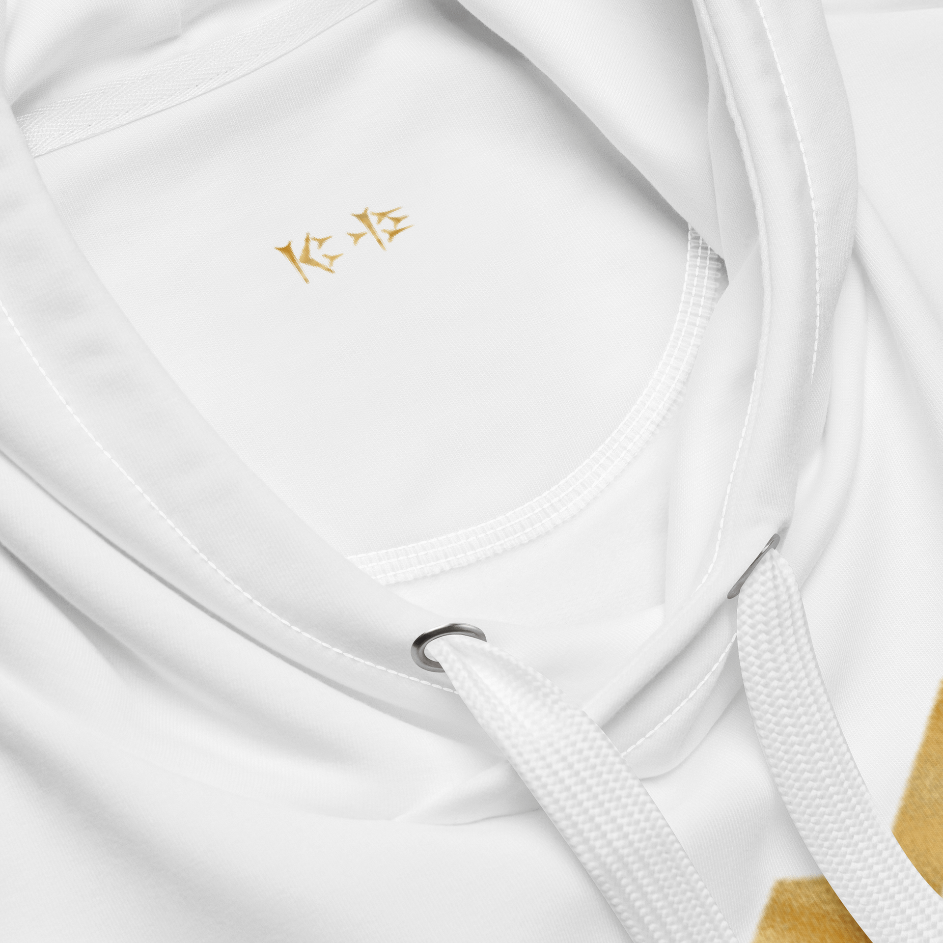 Mercurial Virus Gold Shimmer White Hoodie product image (5)