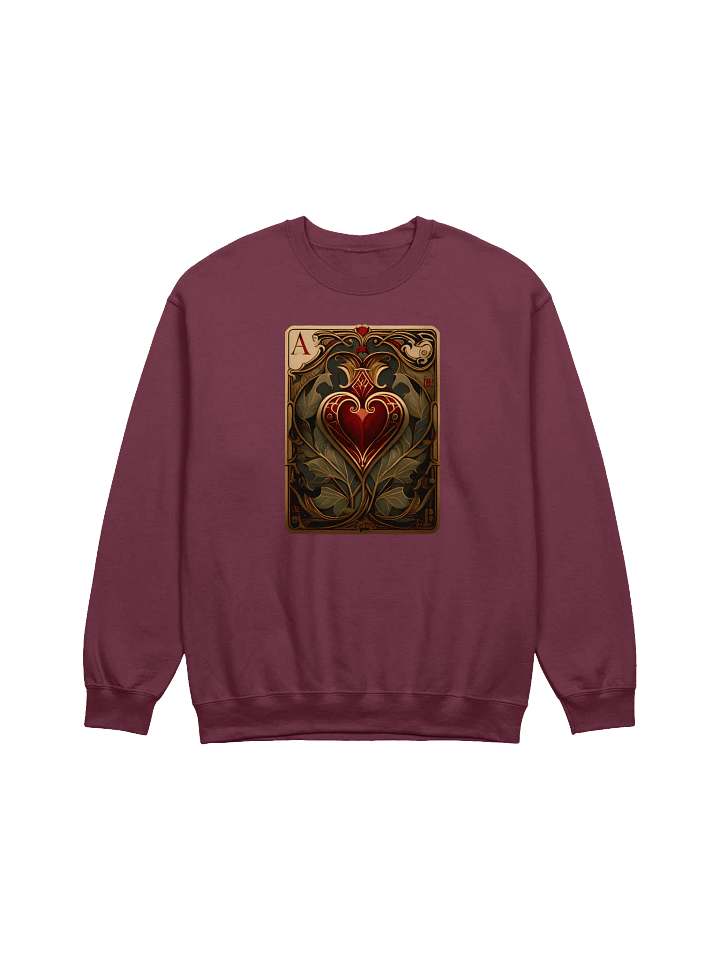 Ace of Hearts Art Nouveau Crewneck Sweatshirt product image (21)