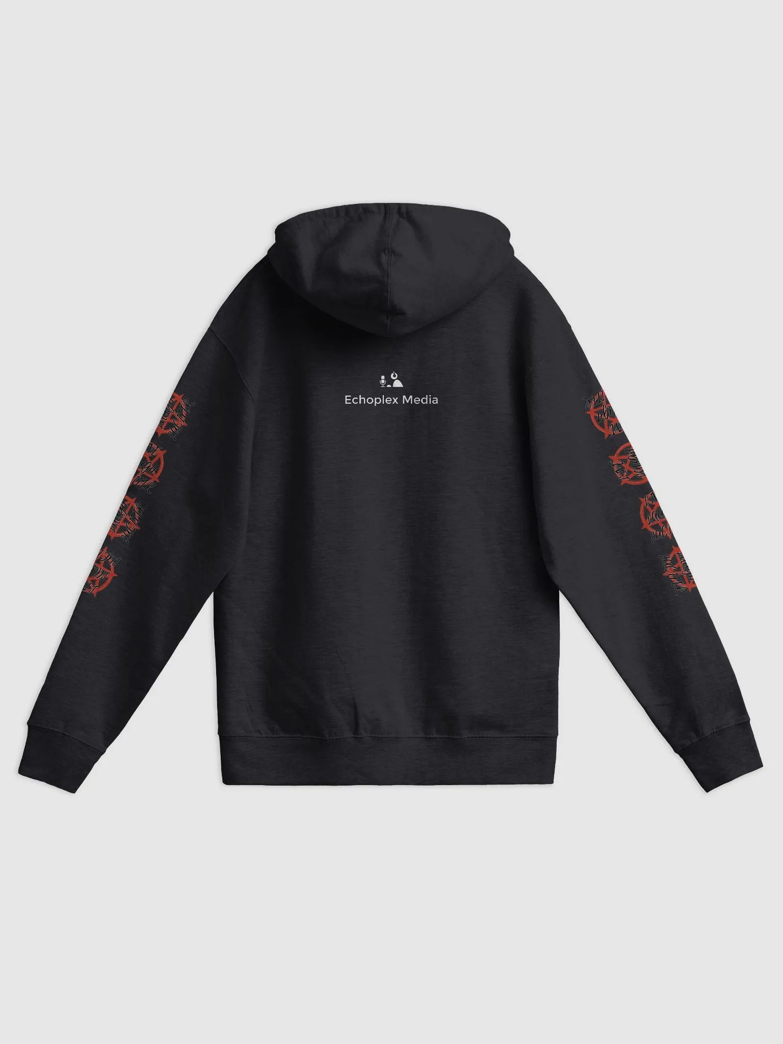 Live Laugh Lucifer Sleeves Fleece Zipper Hoodie product image (3)