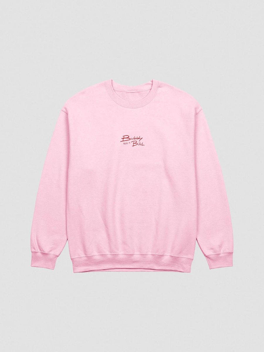 Bubbly and a B*tch embroidered crewneck (red) product image (2)