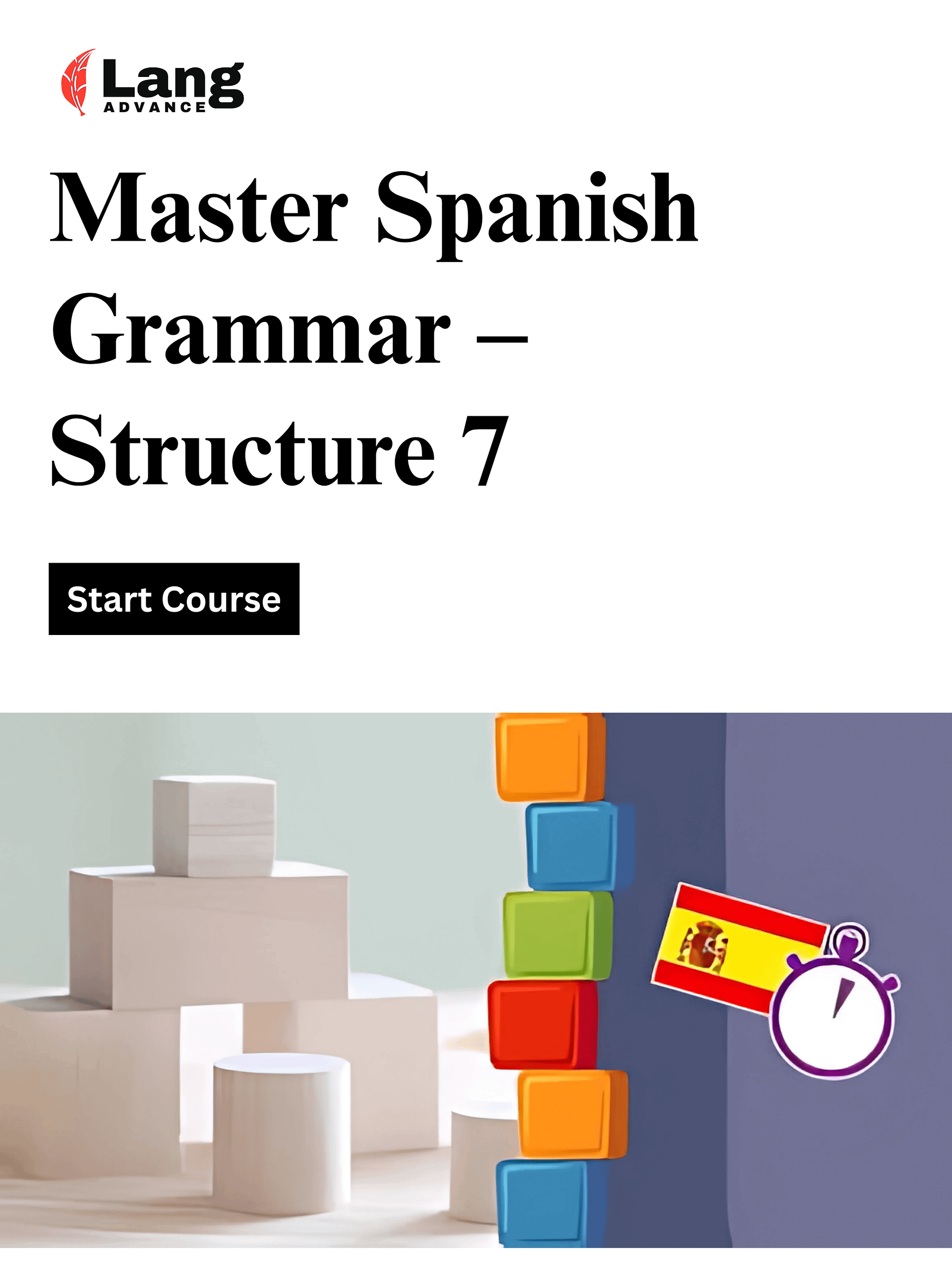 Building Structures in Spanish - Structure 7 | Grammar product image (1)