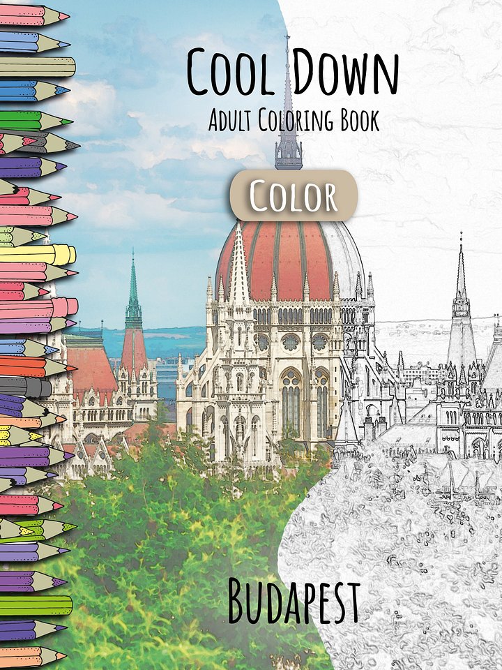 Cool Down [Color] | Adult Coloring Book: Budapest product image (1)