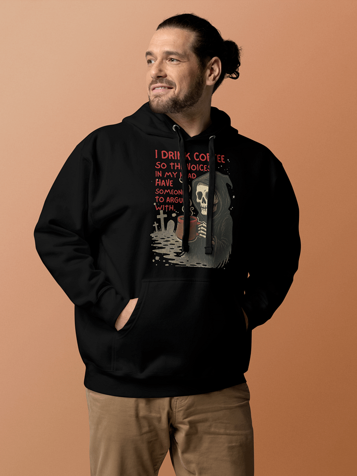 Sarcastic Reaper Coffee Hoodie product image (1)