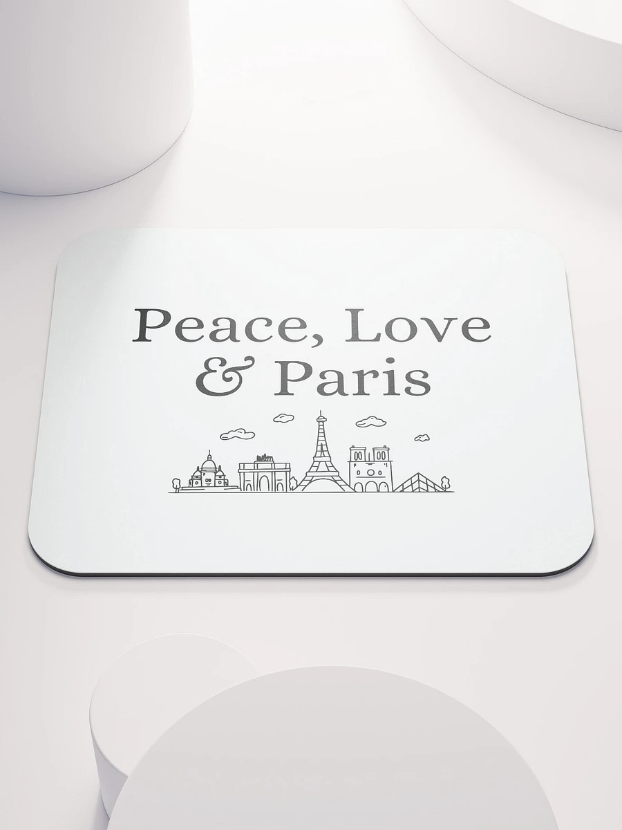 Peace, Love and Paris with Monuments Mouse Pad product image (2)