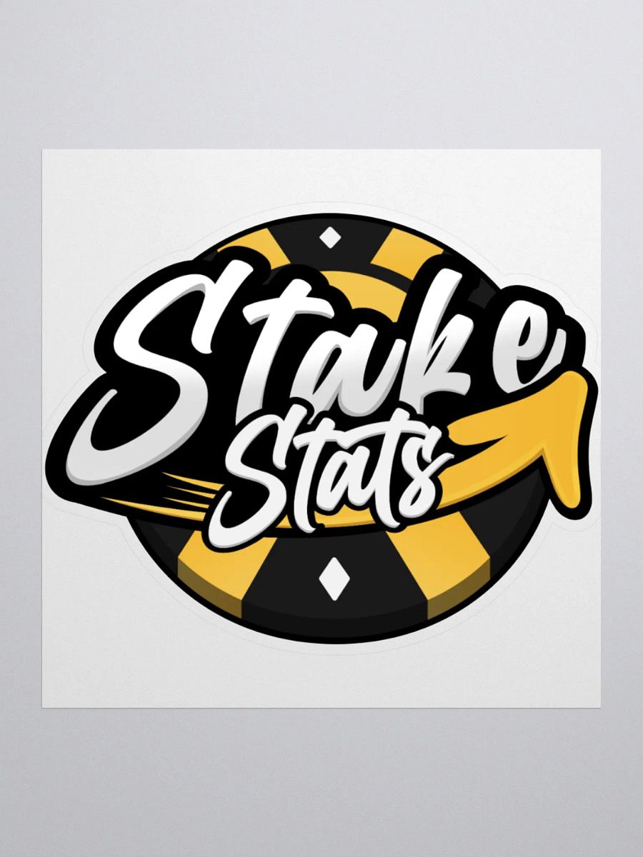Stake Stats Chip Sticker - Yellow product image (1)