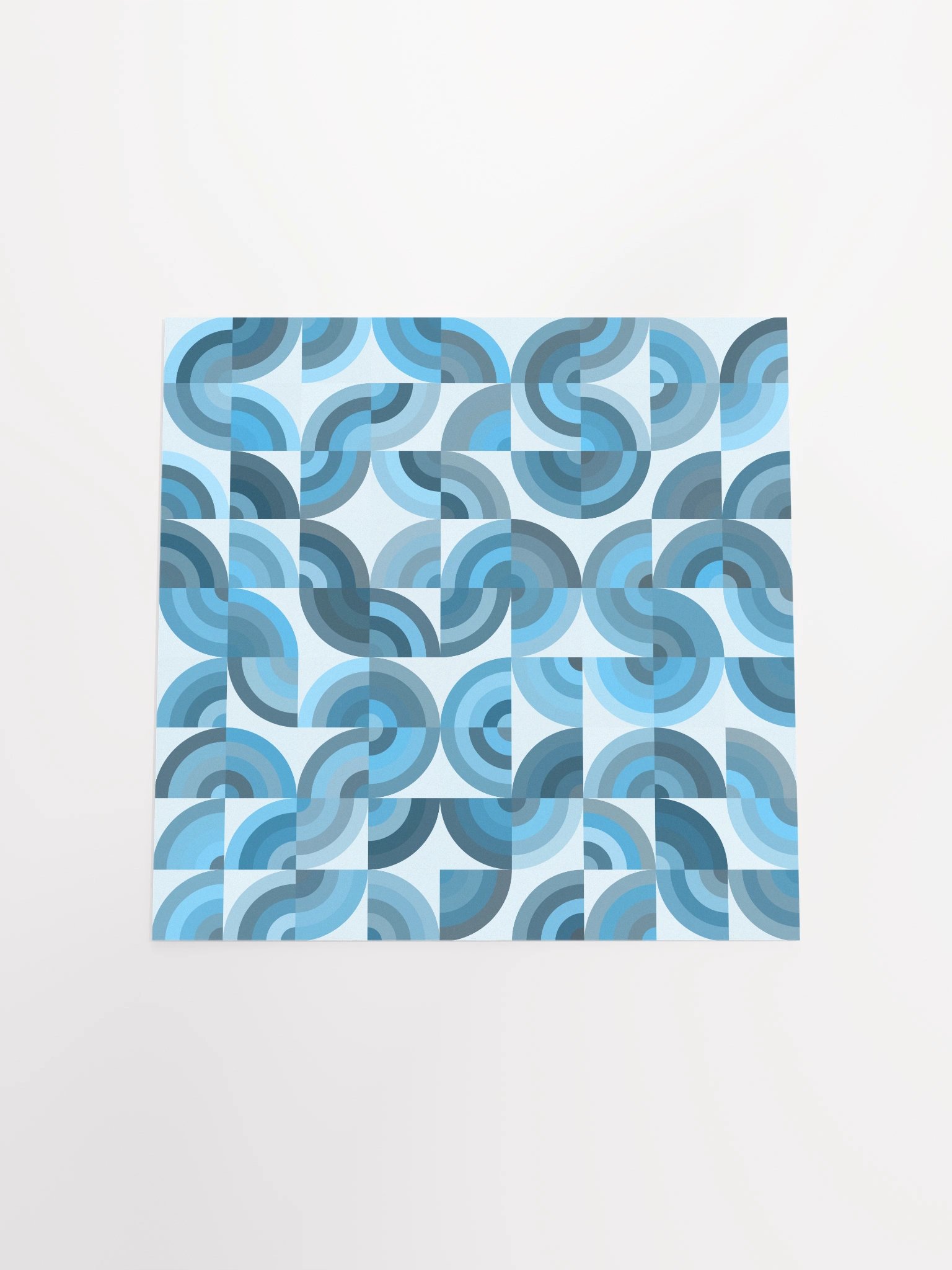 Symmetric Blue Geometric Poster product image (4)