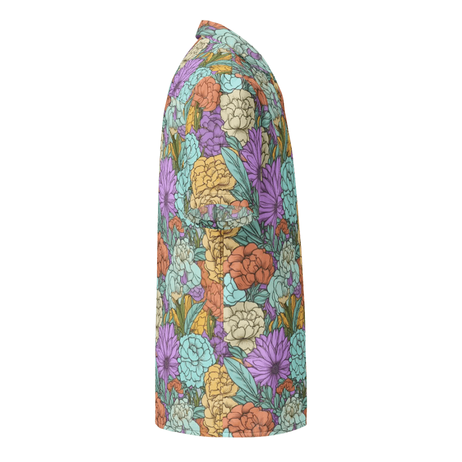 Vintage Boho Floral Pattern-Seamless Pastel Design Hawaiian Shirt product image (4)