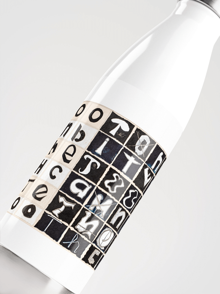 The Tooth Can Bite Stainless Steel Water Bottle (white) product image (5)