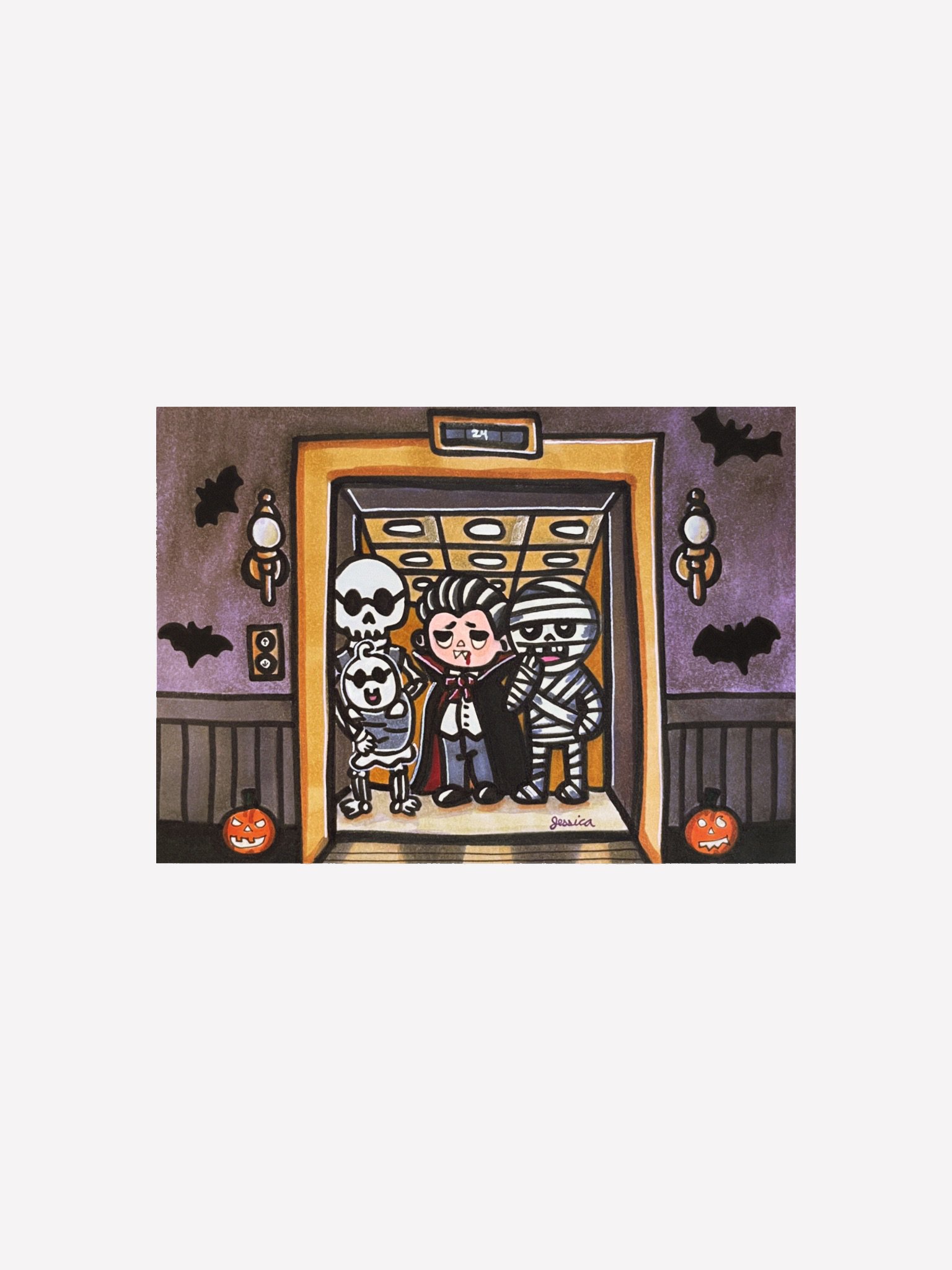Eerie Elevator Art Print product image (1)