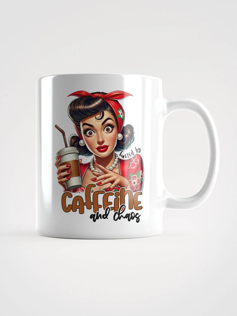 Fueled by Caffeine and Chaos Retro Mug product image (1)