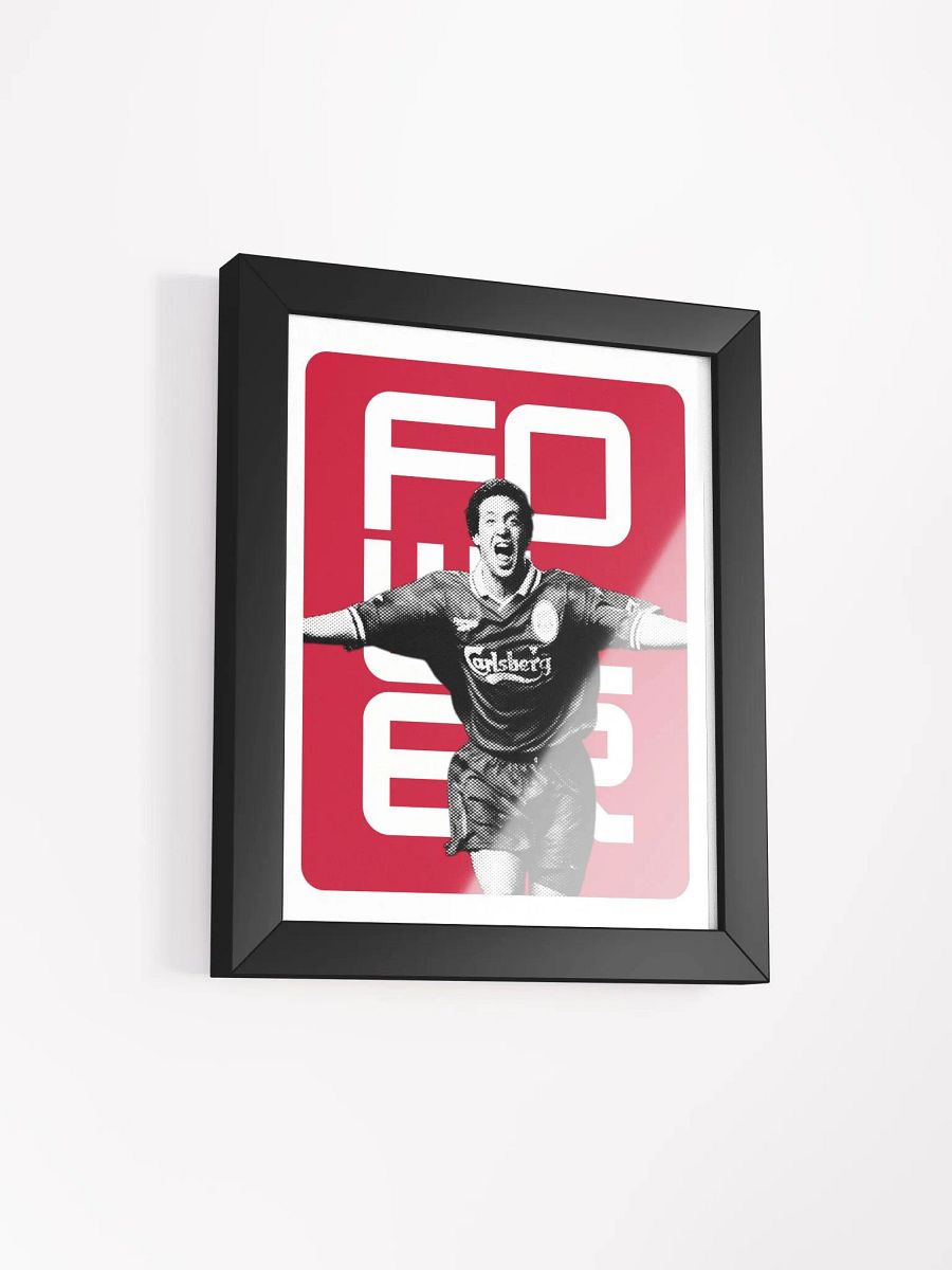 Robbie Fowler BW Liverpool Name Art Framed Print product image (3)