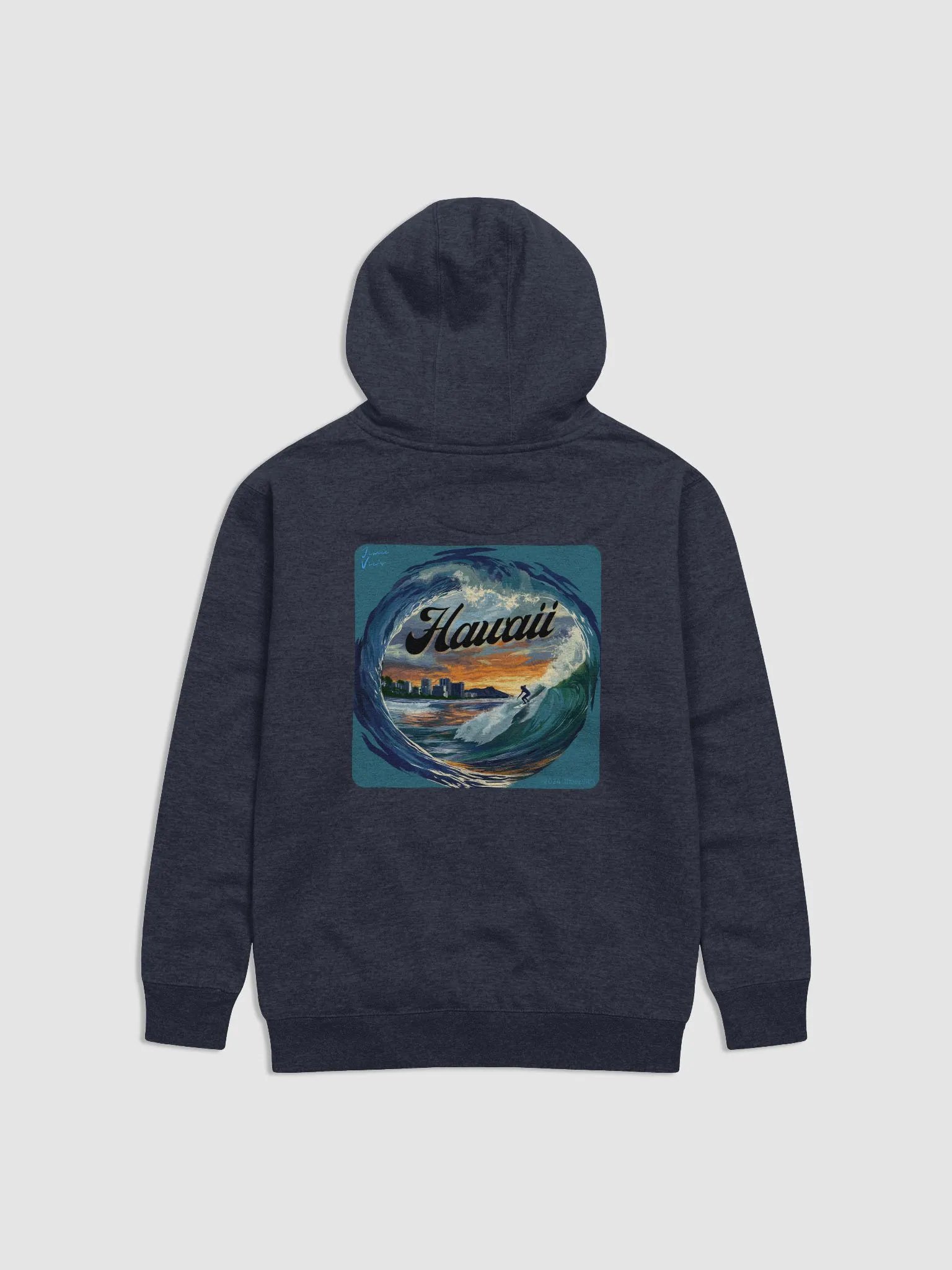 Jimee Vic’s Waikiki Sunset Surfer Hoodie product image (3)