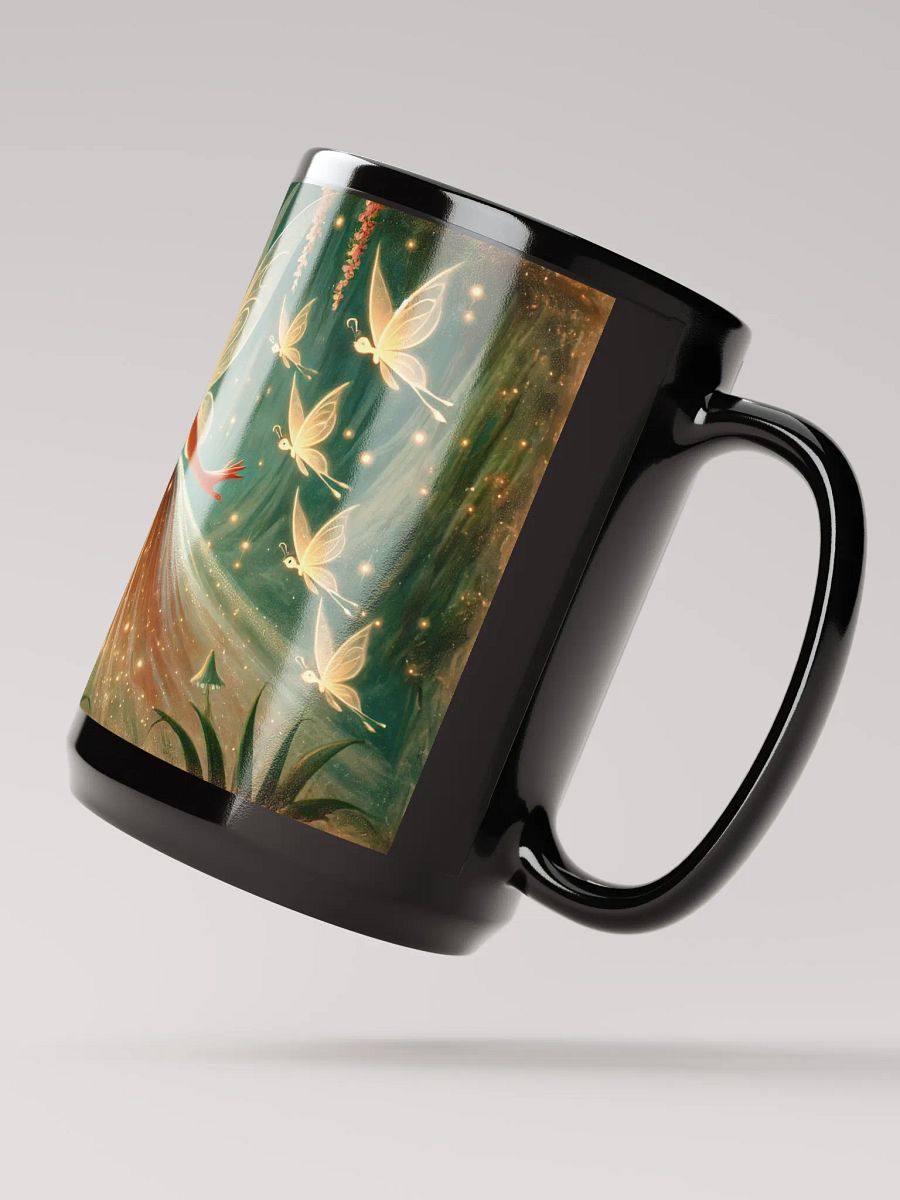 Flower Fairy - Black Glossy Mug 15 oz product image (3)