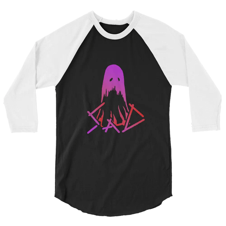 SaD 3/4 Two-Tone Tee (Raglan Tee) Logo - Purple and Red product image (2)