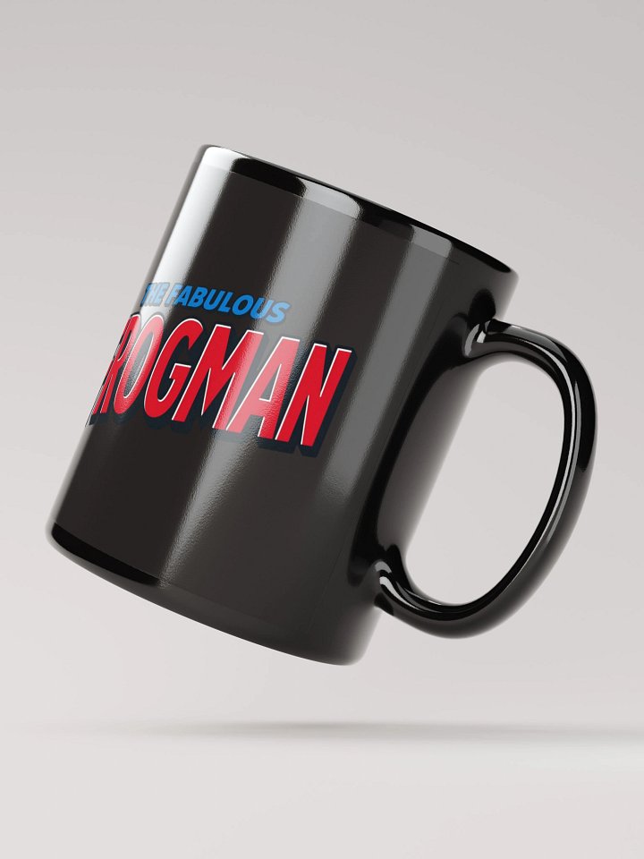 Fabulous Frogman Logo + Meme Face Black Mug product image (4)