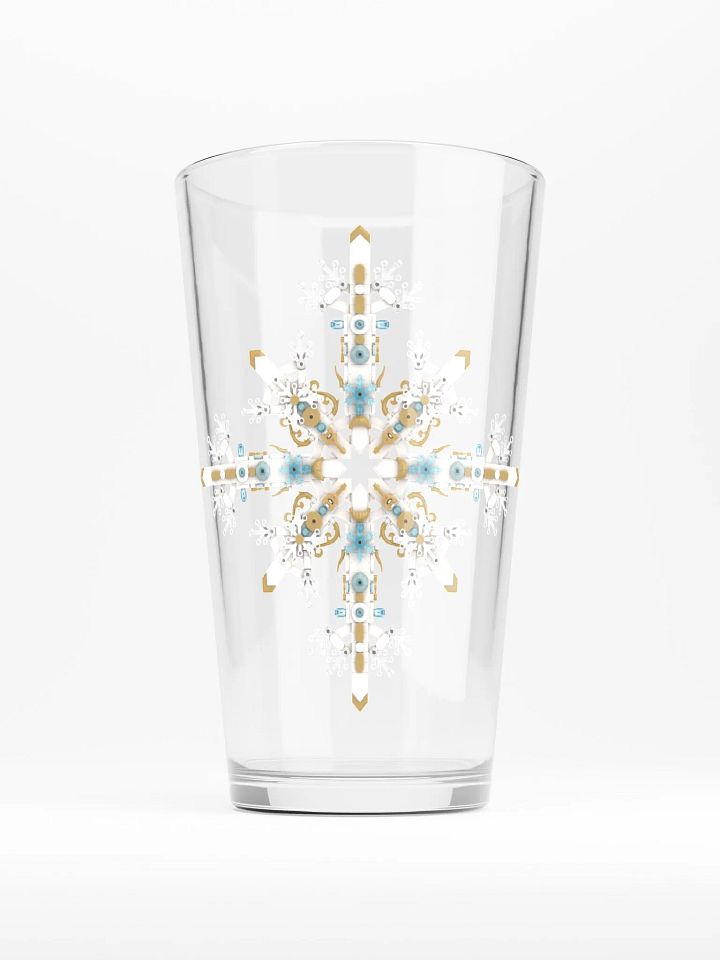 Christmas - Brick Snowflake - Pint Glass product image (1)