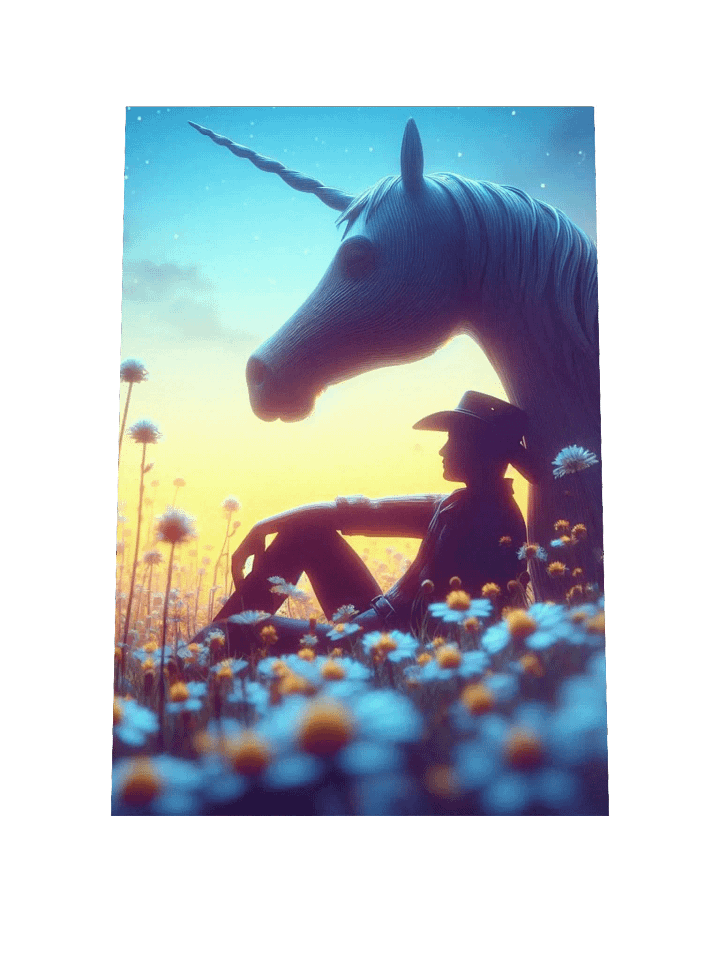 Unicorn Cowboy Enhanced Matte Paper Poster product image (2)
