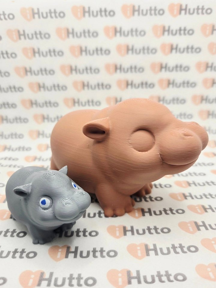 DIY Paint-a-Pygmy - Large Pygmy Hippo - 3D Printed product image (2)