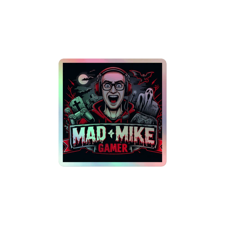 Mad Mike Gamer Holographic Sticker Sheet product image (1)