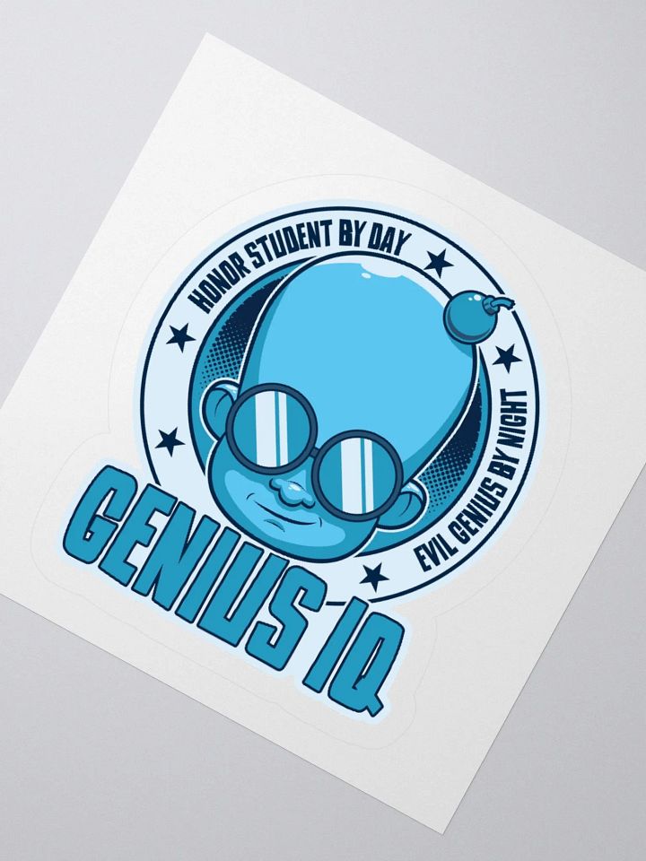Funny Gamer Sticker – Genius by Day, Evil Genius by Night product image (5)