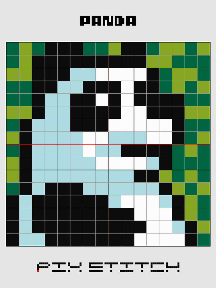 Panda Pixel Art product image (2)