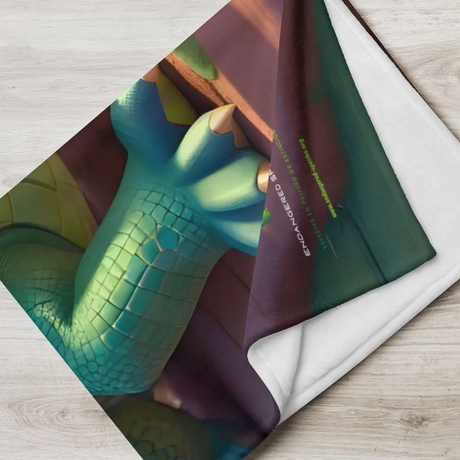Endangered Species - Mexico - Morelet´s Crocodile Throw Blanket product image (6)