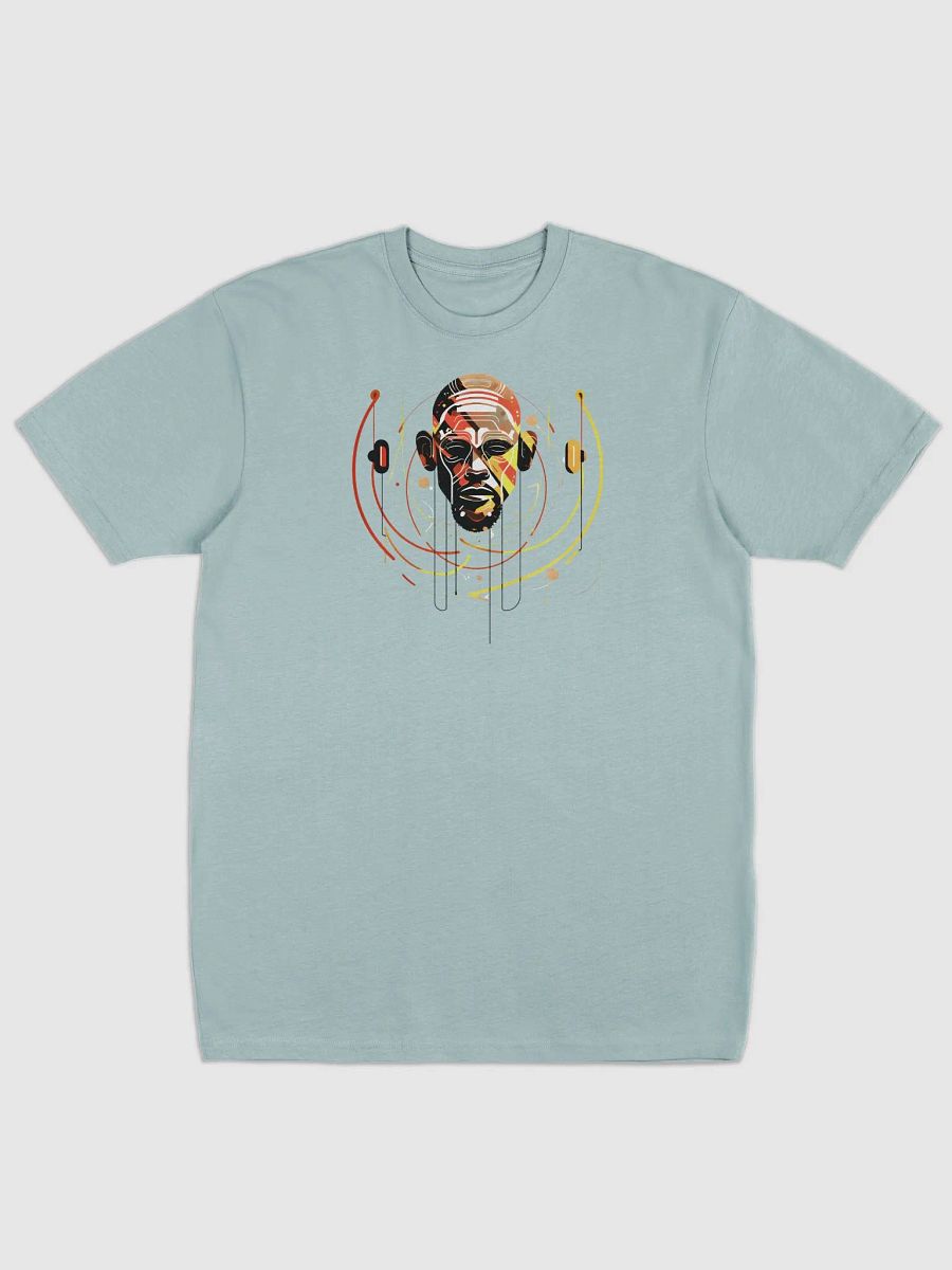 Abstract Headphones Techno Art T-Shirt – Vibrant Music-Inspired Design Tee product image (3)