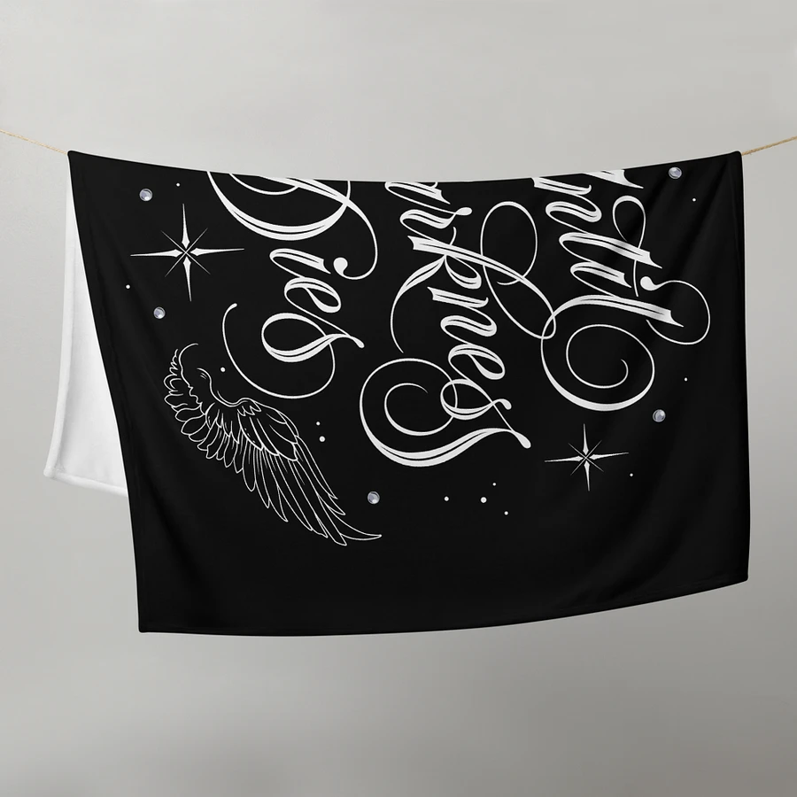 Until Darkness Dies (wings design) Throw Blanket product image (9)