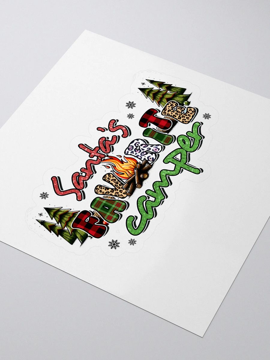 Santa's Favorite Camper Kiss Cut Stickers product image (3)