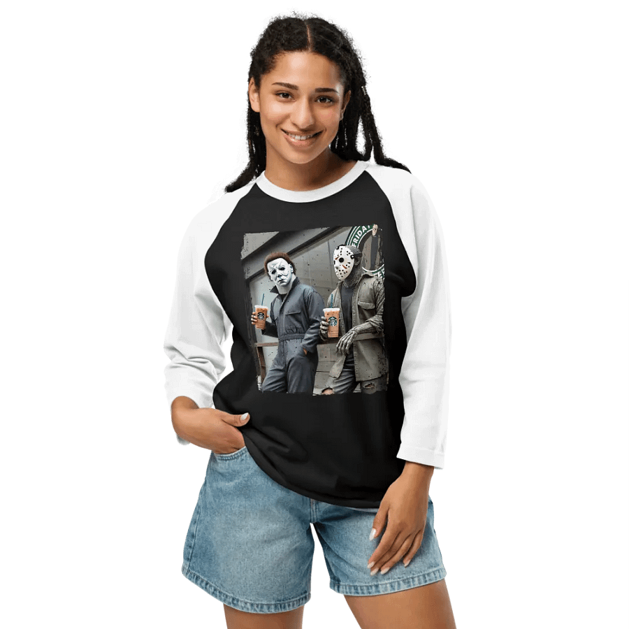 Horror Icons Coffee Hangout Tee product image (16)
