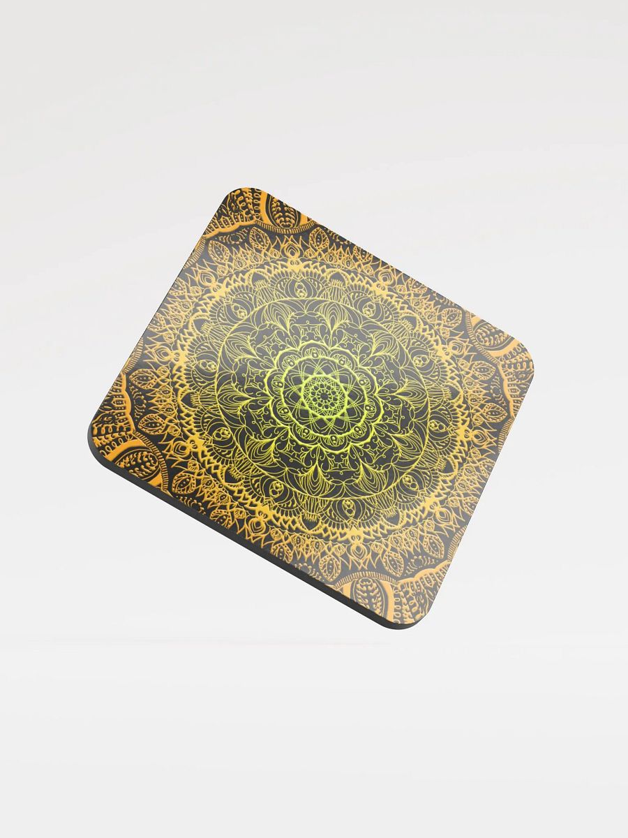 Golden Mandala Symmetry Coaster Set product image (1)