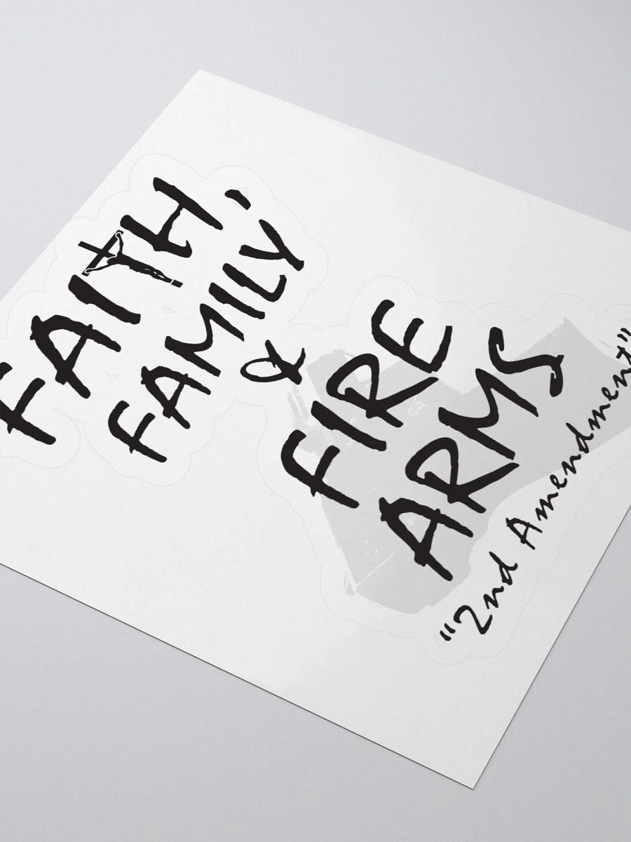 Faith, Family & Firearms | Kiss Cut Stickers product image (7)