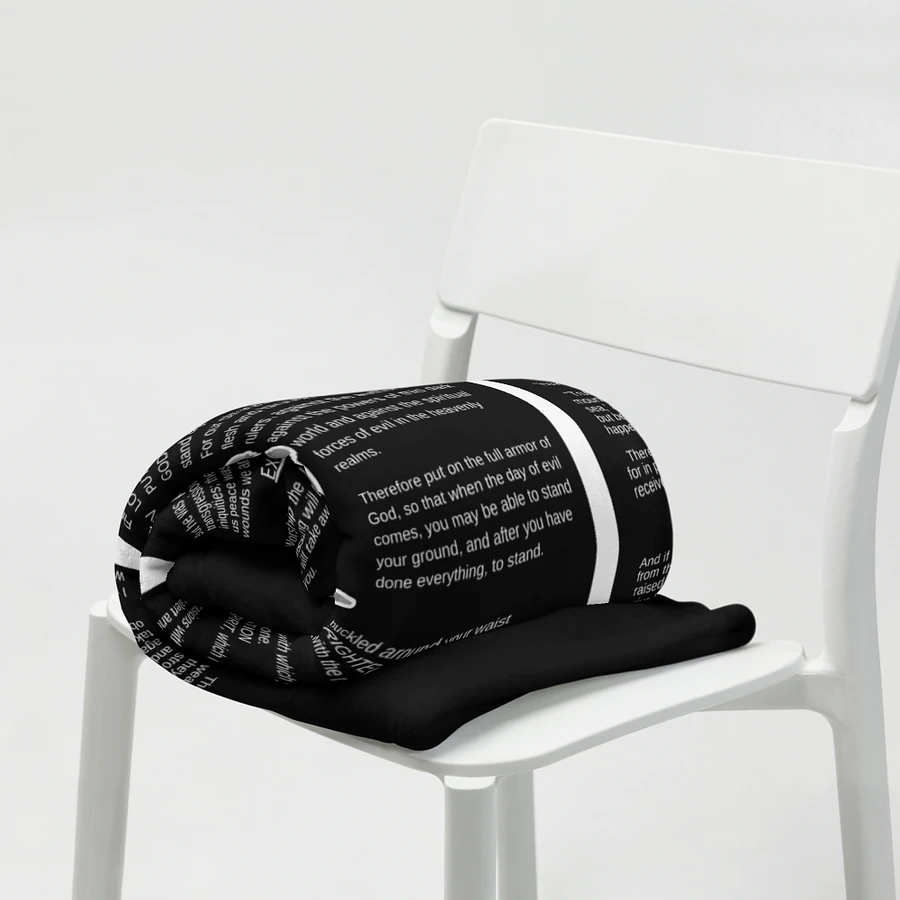 Armour Of God Black Prayer Blanket product image (9)