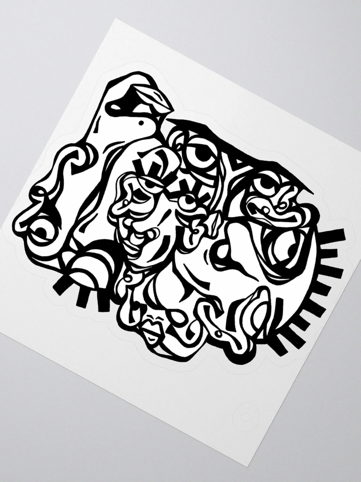 ALWAYS EVOLVING STICKER [BLACK & WHITE] product image (2)