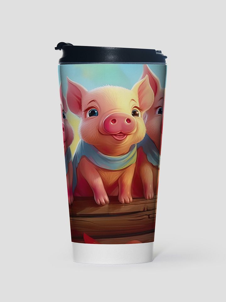 Cheerful Piglets Stainless Steel Travel Mug product image (1)