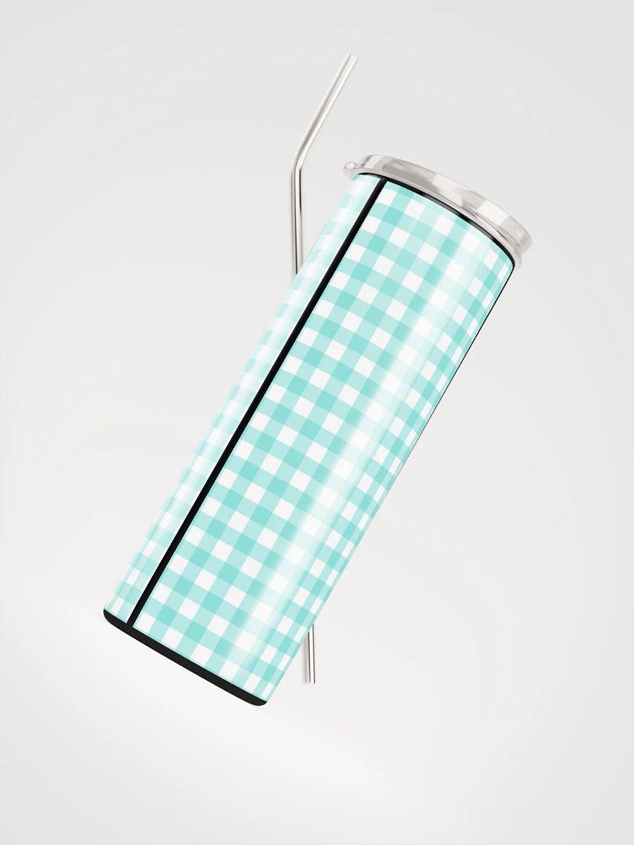 Teal and White Gingham 20 oz Tumbler product image (5)