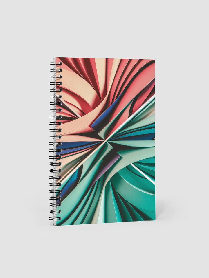 Vibrant Abstract Design Wire-Bound Dotted Page Notebook by TDS Music product image (1)