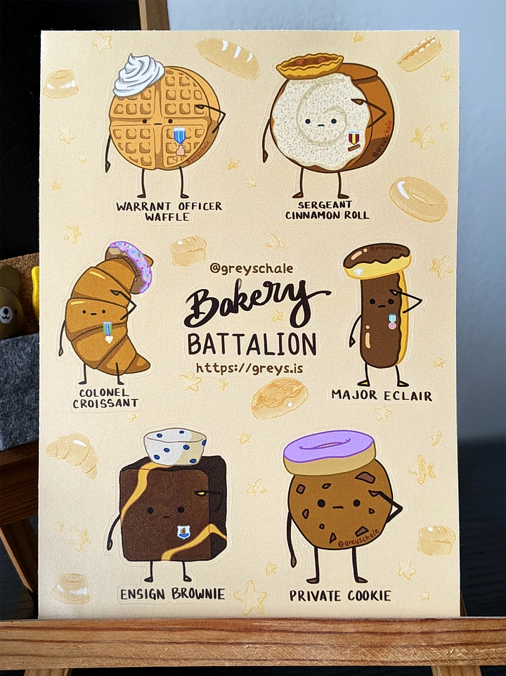 Bakery Battalion Sticker Sheet product image (1)