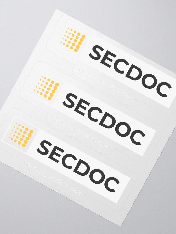 Vibrant SECDOC Kiss Cut Stickers Set product image (6)