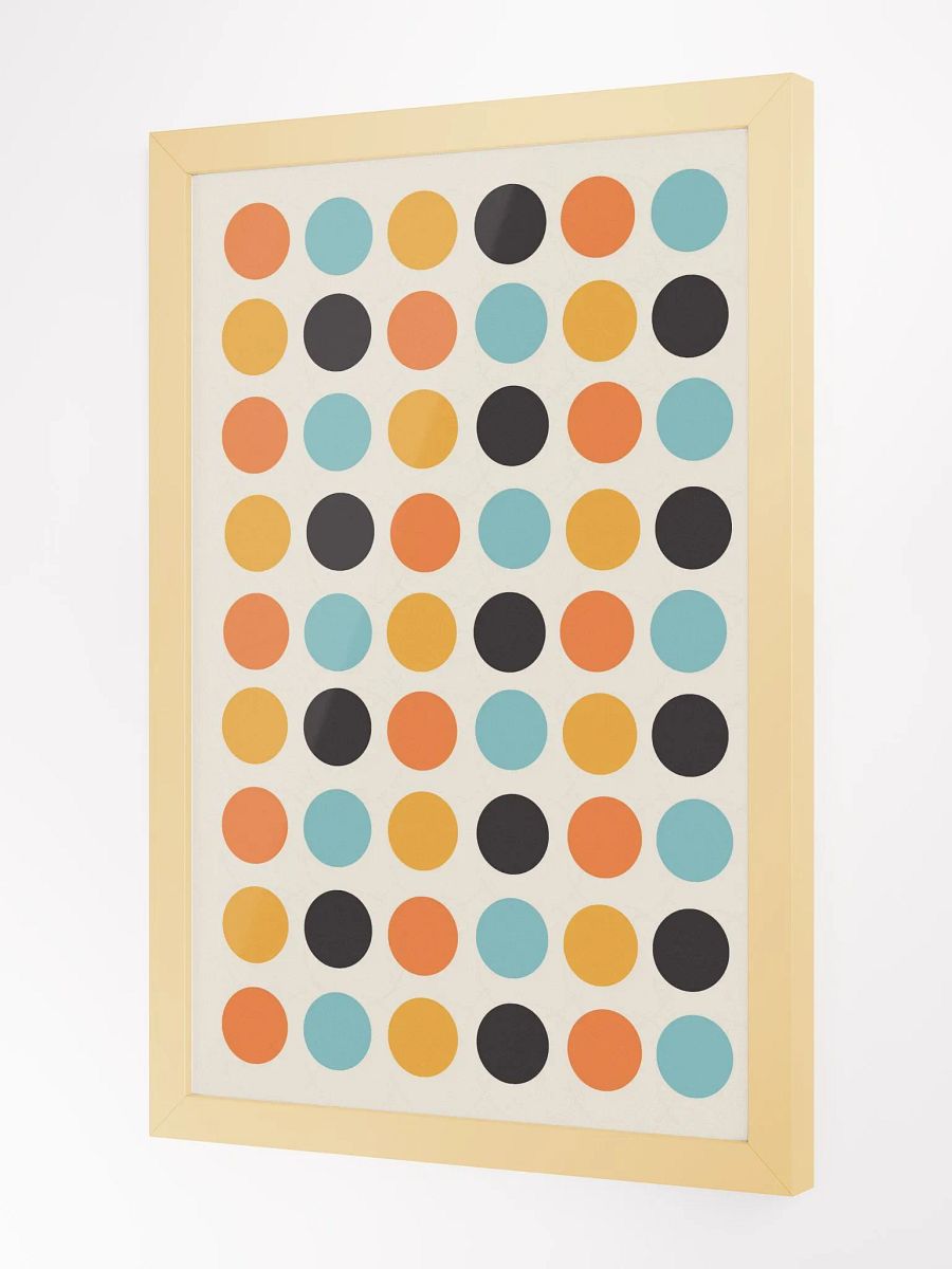 Vibrant Grid Circles Art Print | Modern Wall Art with a Playful Edge product image (5)