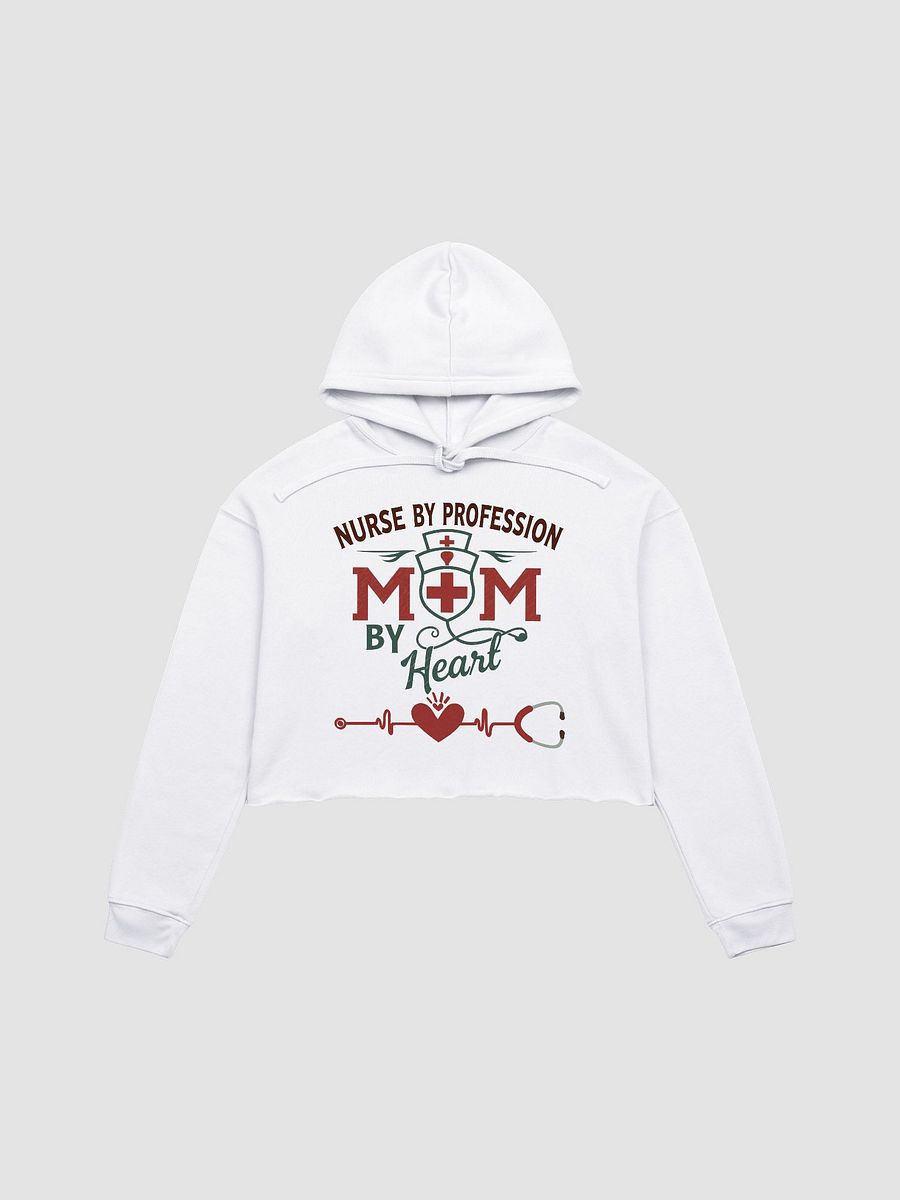 Mom by Heart Nurse Crop Hoodie product image (3)