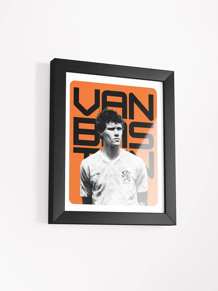 Marco van Basten BW Netherlands Name Art Framed Print product image (1)