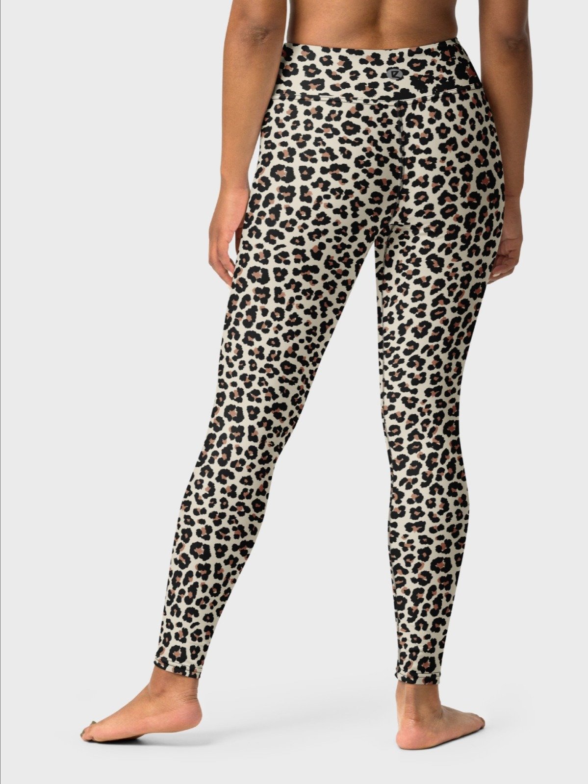 High-Waisted Leggings "Abstract Animal Leopard Skin Fur Pattern" product image (3)