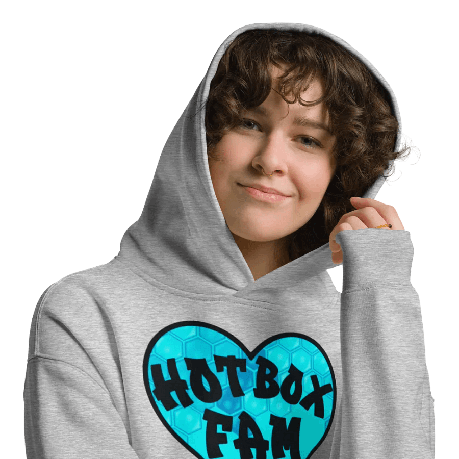 HOT BOX FAM TEAL HONEY COMB LOGO HOODIE product image (39)